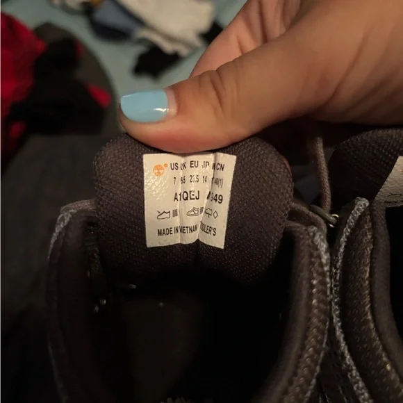 Timberland Dark Gray Knit Footwear - Picture 3 of 3